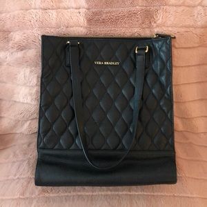 Vera Bradley Leather Nora Tote Black